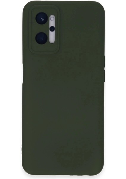Realme 9i 4g Kılıf Nano Içi Kadife Silikon - Koyu YEŞIL-(5796)