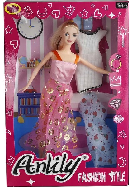 Oydaş Anlily Kutuda 2 Elbiseli Bebek 2252 modelleri