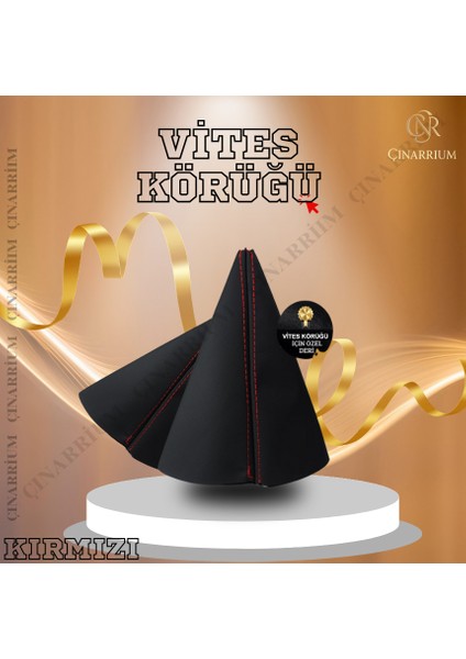 Renault Kangoo Siyah Deri Özel Yeni Tasarım Kırmızı Spor Dikiş Vites Körüğü fırsatları