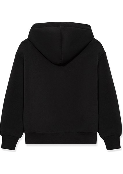 Mavi Logo Baskılı Kapüşonlu Antrasit Sweatshirt 7610035-70087