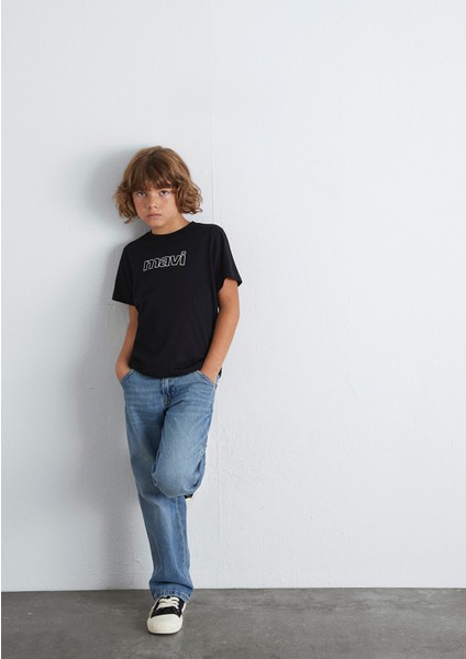 Mavi Logo Baskılı Siyah Tişört 66323900 indirimleri