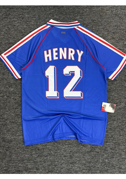 Retro Henry 12 Fransa 98 Oversize Battal Forması