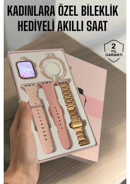 Akıllı Saat Adımsayar, Nabız Takibi ve Gps Destekli Kadınlara Özel