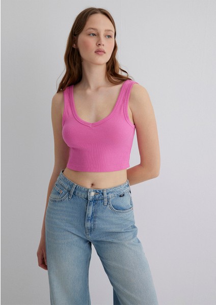 V Yaka Pembe Basic Crop Atlet 1612375-70572