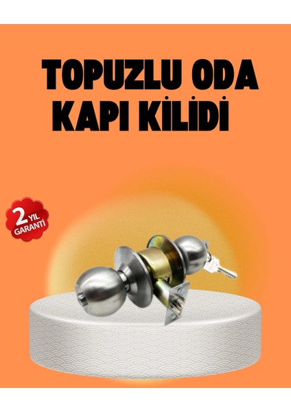 Mat Renk Topuzlu Kapı Kilidi – Giriş Tipi
