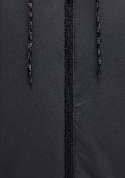 Kapüşonlu Antrasit Şişme Mont 0110352-86803