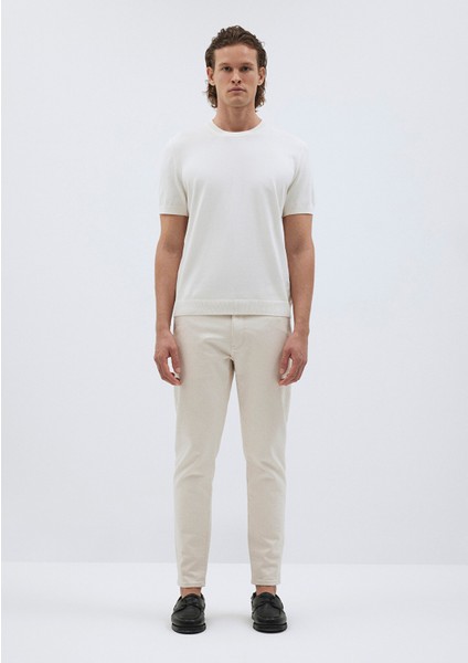 Ekru Kısa Kollu Kazak 0710250-70058