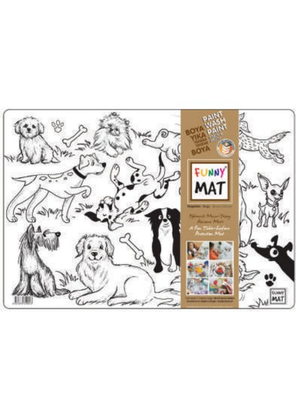 Funny Mat - Köpekler 33,5X48CM