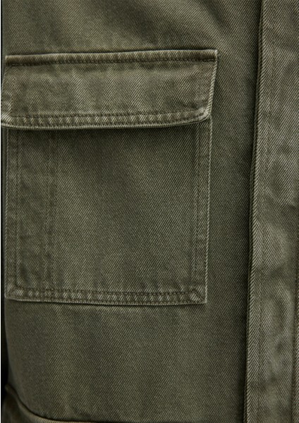 Cep Detaylı Haki Ceket 0110510-71581