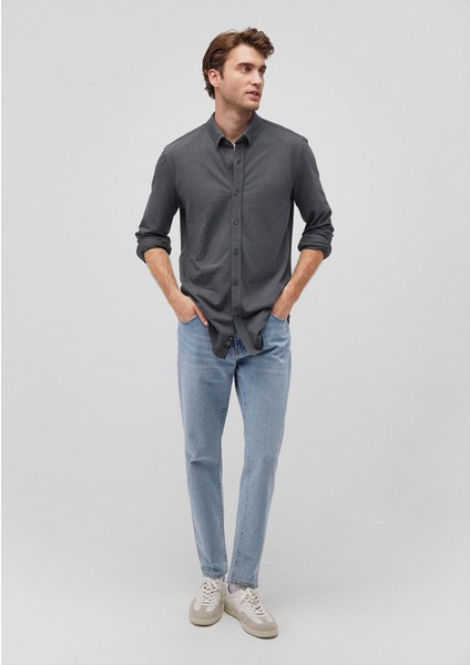 Antrasit Örme Gömlek 0211092-71598