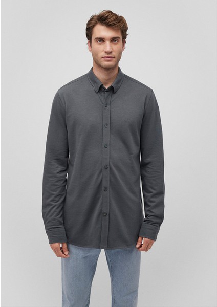 Antrasit Örme Gömlek 0211092-71598