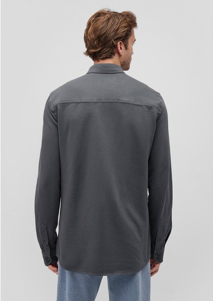 Antrasit Örme Gömlek 0211092-71598