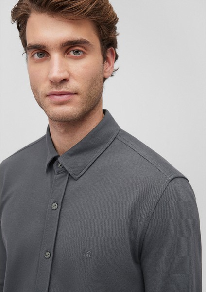 Antrasit Örme Gömlek 0211092-71598