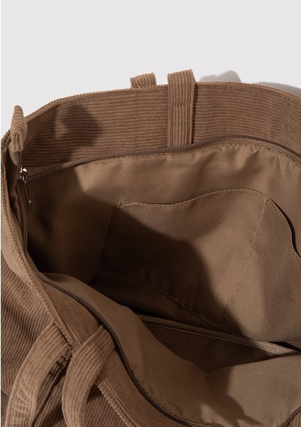 Kahverengi Kadife Omuz Çantası 1913398-71688 fırsatları