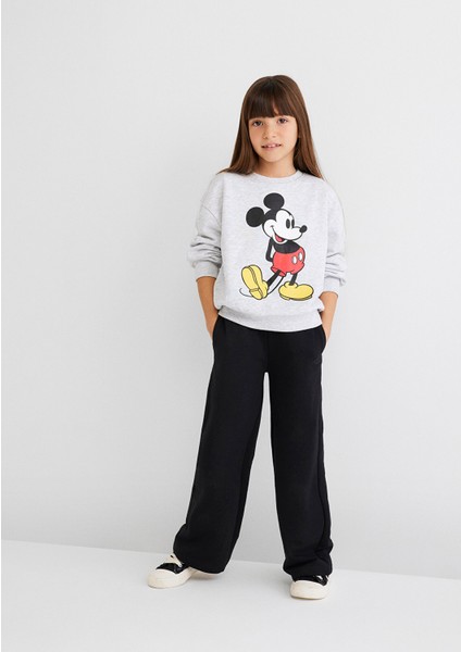 Mavi Logo Baskılı Siyah Eşofman Altı 7010019-900