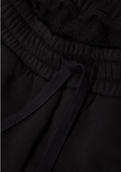 Mavi Logo Baskılı Siyah Eşofman Altı 7010019-900