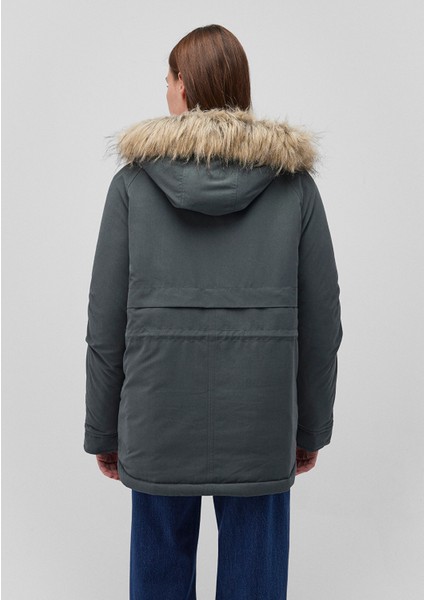 Kapüşonlu Yeşil Parka 1110533-71598