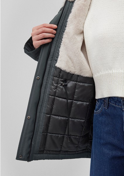 Kapüşonlu Yeşil Parka 1110533-71598