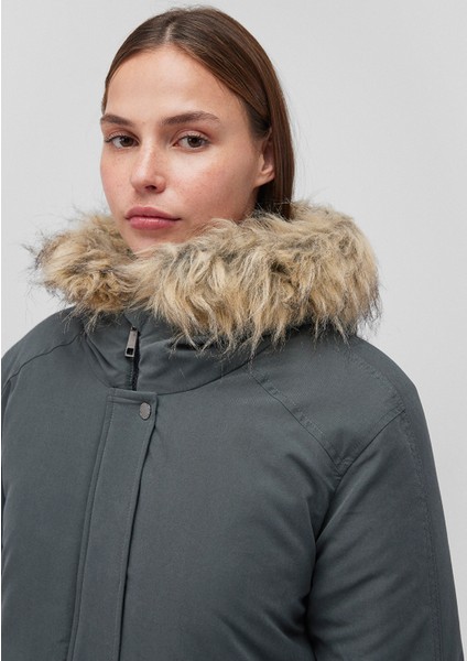 Kapüşonlu Yeşil Parka 1110533-71598