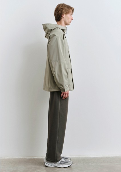 Kapüşonlu Yeşil Ceket 0110551-71484