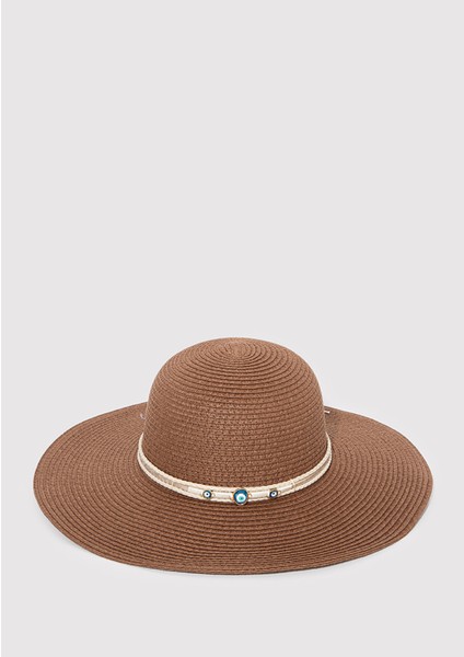 Kahverengi Hasır Şapka 1912995-27142
