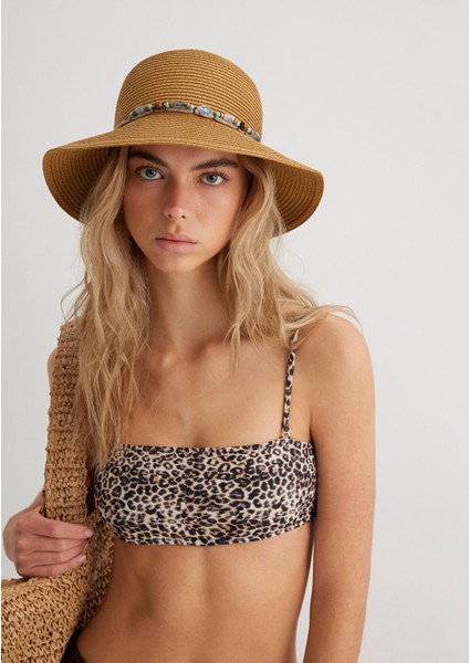 Kahverengi Hasır Şapka 1912996-70202