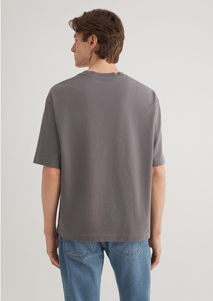 Gri Basic Tişört 0612489-80020