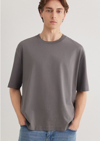 Gri Basic Tişört 0612489-80020