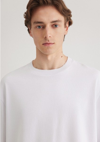 Beyaz Basic Tişört 0612489-620