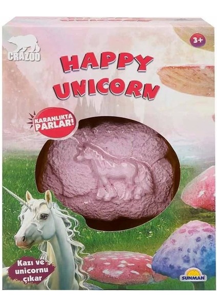 Fosil Kazı Seti: Karanlıkta Parlayan Unicorn