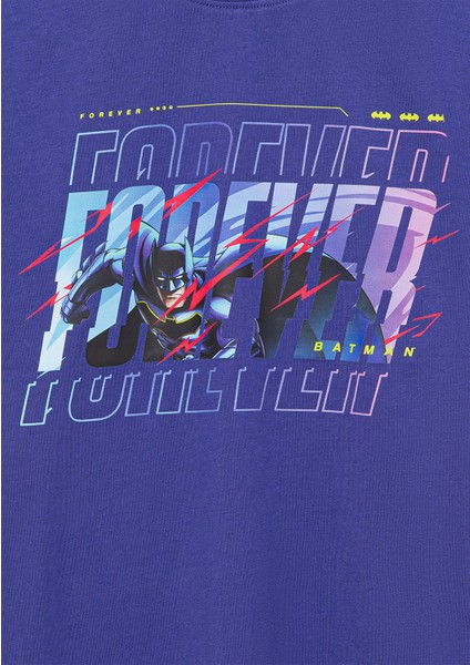 Batman Baskılı Mor Tişört 6610295-70908