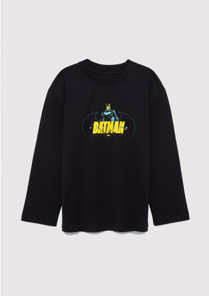Batman Baskılı Siyah Tişört 6610294-900