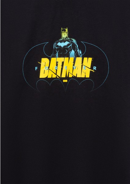Batman Baskılı Siyah Tişört 6610294-900