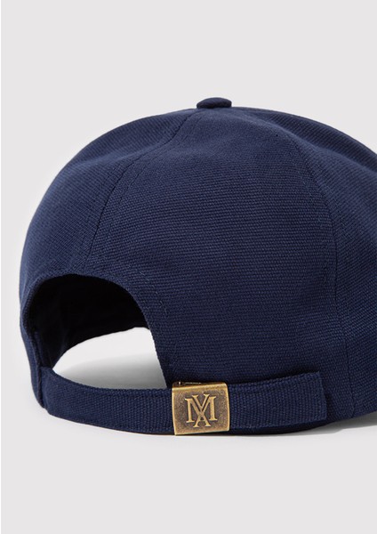 Back In Town Nakışlı Lacivert Şapka 0911883-30717