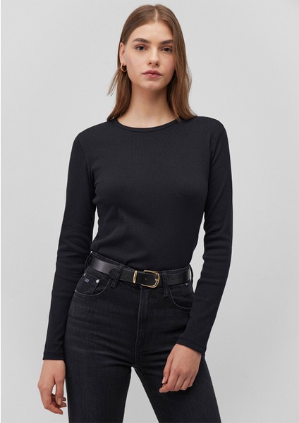 Uzun Kollu Siyah Basic Tişört 1613040-900