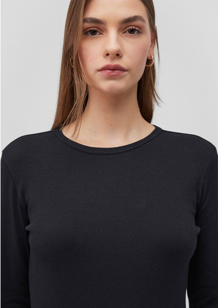 Uzun Kollu Siyah Basic Tişört 1613040-900