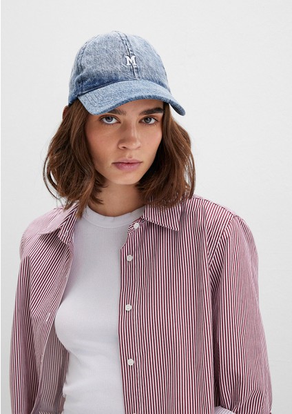 M Nakışlı Denim Şapka 1913304-84596