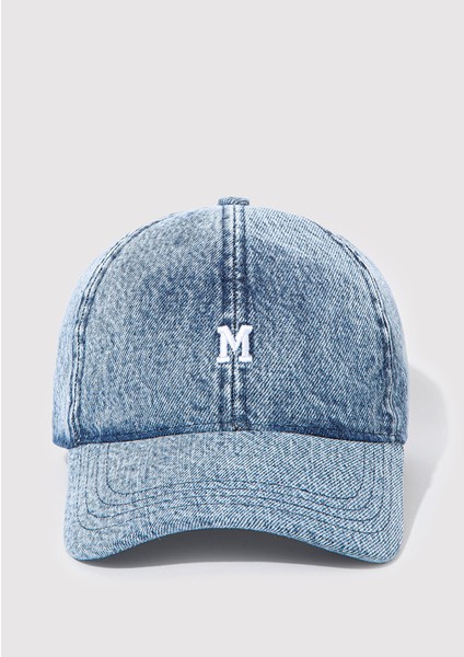 M Nakışlı Denim Şapka 1913304-84596