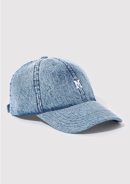M Nakışlı Denim Şapka 1913304-84596