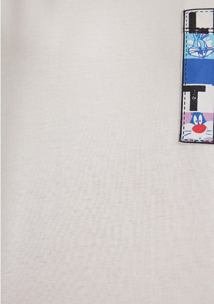 Looney Tunes Baskılı Beyaz Tişört 1613267-70057