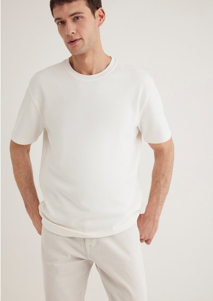 Ekru Basic Tişört 0612731-70057
