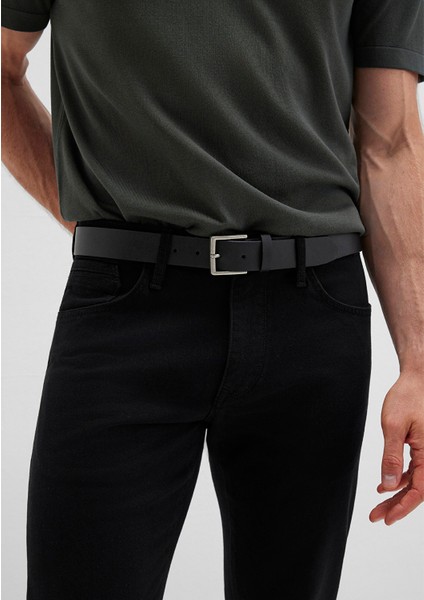 Siyah Suni Deri Kemer 0911876-900 fırsatları