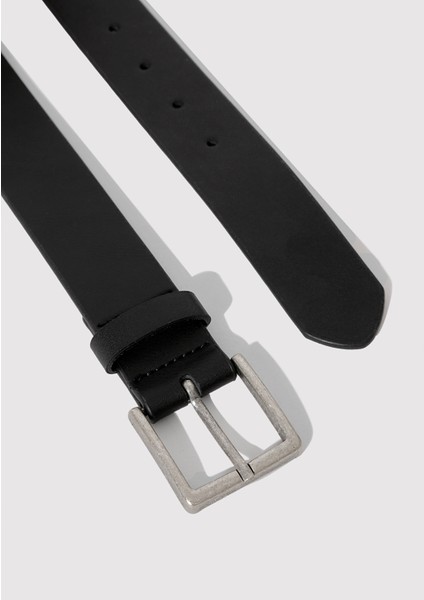 Siyah Suni Deri Kemer 0911876-900