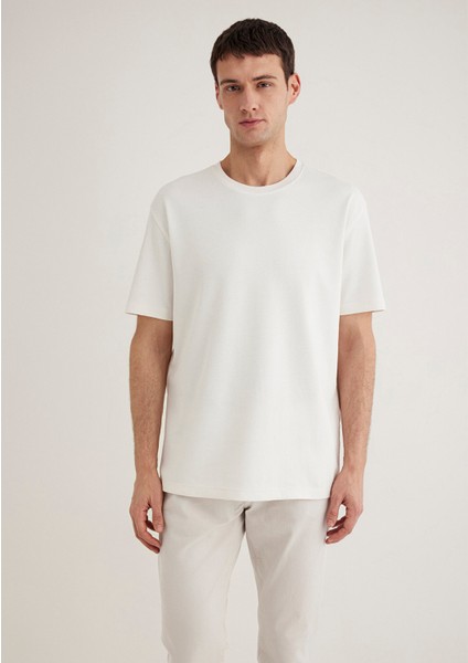 Ekru Basic Tişört 0612731-70057