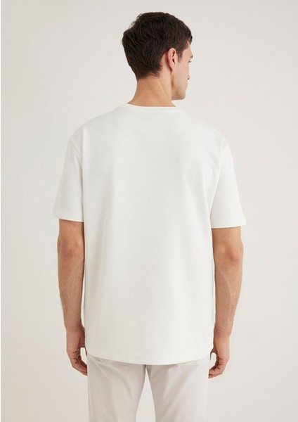 Ekru Basic Tişört 0612731-70057