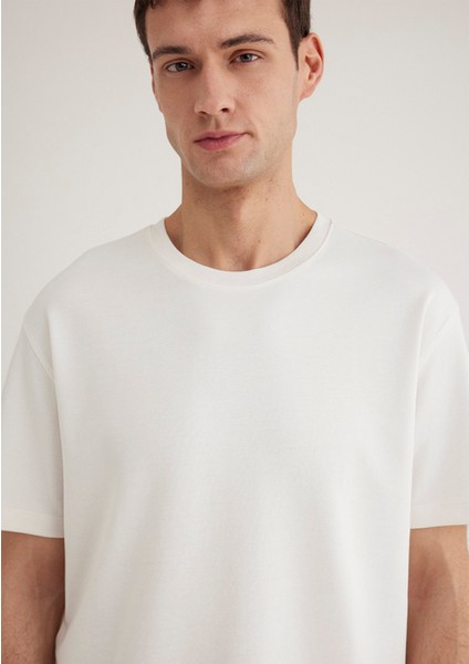 Ekru Basic Tişört 0612731-70057