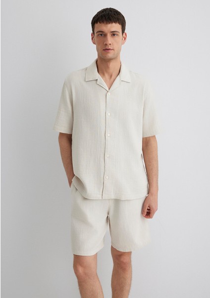 Ekru Gömlek 0211532-70134