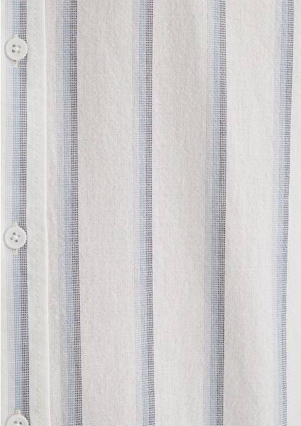 Çizgili Beyaz Gömlek 0211546-87737