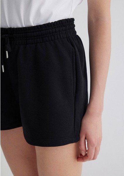 Siyah Basic Şort 1410152-900