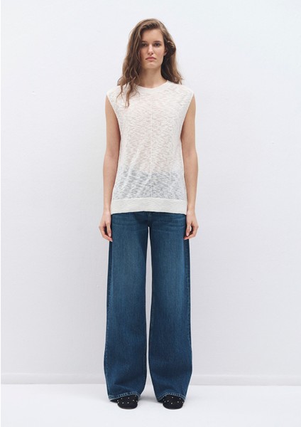 Ekru Triko Top 1710671-70057
